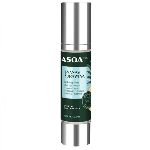 ASOA Peeling enzymatyczny Ananas-Żurawina 50 ml