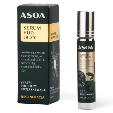 ASOA Serum pod oczy z koenzymem Q10 i Witaminami C i E 10 ml