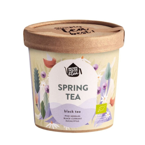 BROWN HOUSE&TEA SPRING TEA - чорний листовий чай з БІО добавками 45 г