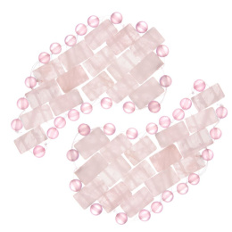 EASY LIVIN Rose quartz eye pads