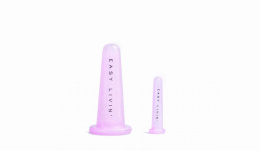 EASY LIVIN Set of silicone cupping for face and eye massage