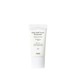 Purito Daily Soft Touch Sunscreen SPF 50+ PA++++, Daily Sunscreen with Ceramides, 15 ml