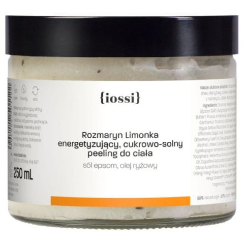 IOSSI Peeling do ciała energetyzujący ROZMARYN LIMONKA 250 ML