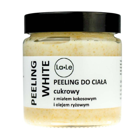 LA-LE Peeling do ciała cukrowy WHITE 120 ml