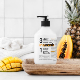 MINISTERSTWO DOBREGO MYDŁA Daily szampon - żel rodzinny 3w1 do rąk, ciała i włosów ananas mango papaja 500ml